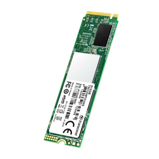 NVMe M.2 SSD 512GB NVMe Rev1.3準拠 PCIe Gen3 ×4 接続 3D NAND