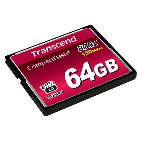 コンパクトフラッシュカード 64GB 800倍速 CFカード [TS64GCF800]トランセンド