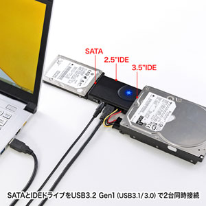 IDE/SATA-USB3.0変換ケーブル[USB-CVIDE6] agesugi_skaの通販は