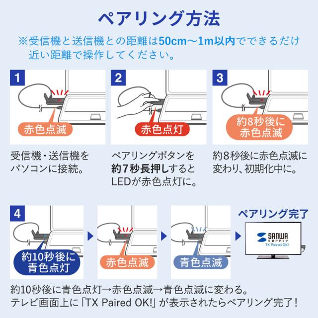 ワイヤレスHDMIエクステンダー 送信機のみ[VGA-EXWHD9TX]_11