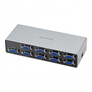 VGA 分配器 1入力 8出力 高性能 IC制御 ノイズ低減 ミニD-sub15pin端子 ディスプレイ分配器  [VGA-SP8]_3