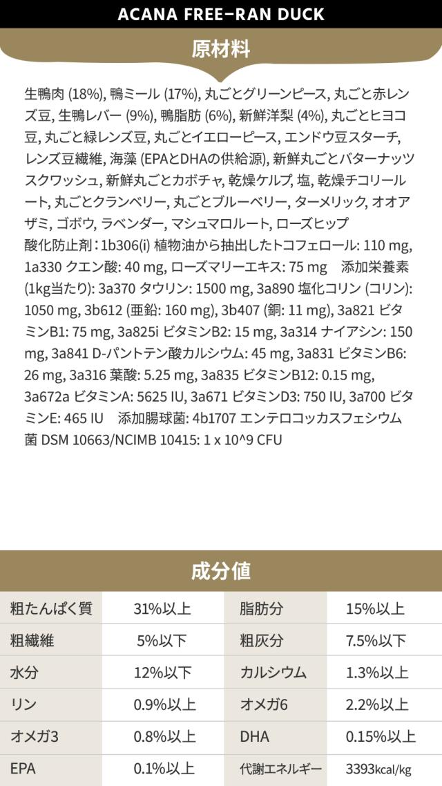 【リニューアル変更済】【沖縄以外送料無料】アカナ シングル フリーランダック 6kg×2個_6