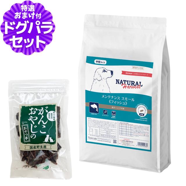 【店内全品送料無料】ナチュラルハーベスト メンテナンススモール フィッシュ 6kg＋国産鹿肉ジャーキー20gの通販は 10,921円