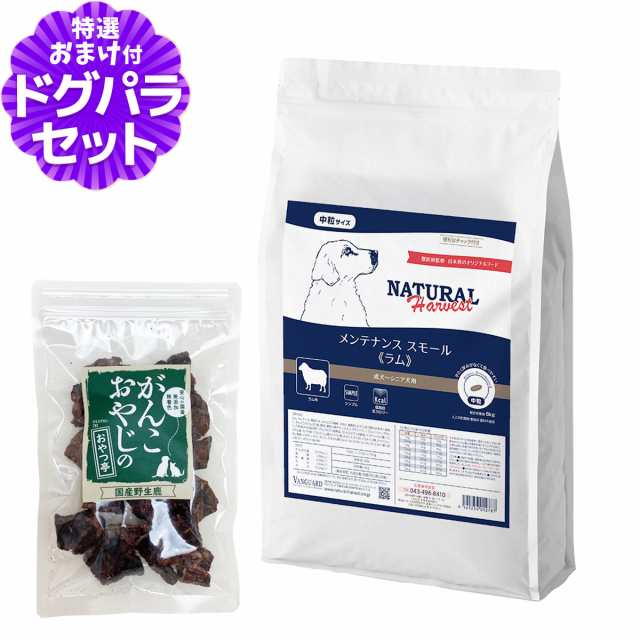 【店内全品送料無料】ナチュラルハーベスト メンテナンススモール ラム 6kg＋国産鹿ラング15g