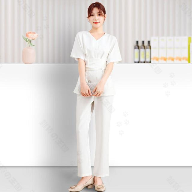 エステ ユニフォーム サロン クリニック 制服 春夏 スパ 半袖 パンツ ホワイト イエロー ピンク スーツ 8,897円