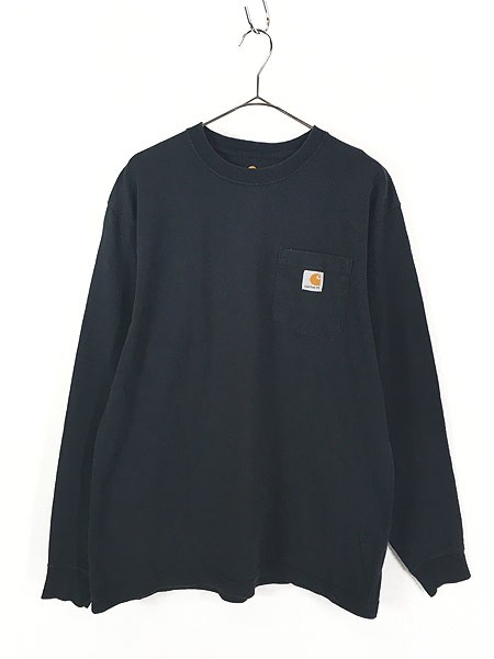 冬セール】 古着 Carhartt ロングスリーブ ポケット Tシャツ ポケT