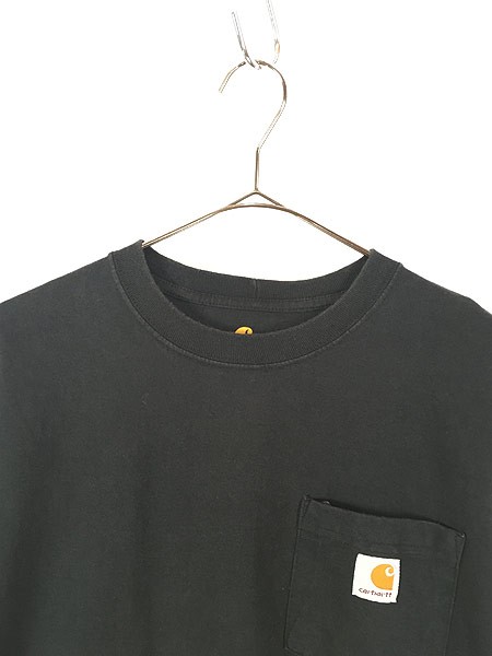 冬セール】 古着 Carhartt ロングスリーブ ポケット Tシャツ ポケT