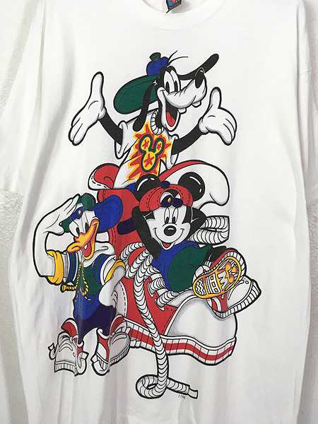 古着 90s USA製 Disney ミッキー グーフィー ドナルド