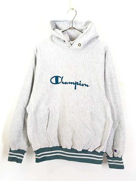 古着 90s USA製 Champion Reverse Weave BIG ロゴ リブライン リバース