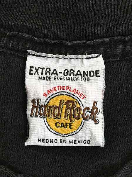 古着 90s Hard Rock Cafe 「CABO SAN LUCAS」 楽器 イラスト風 ハード