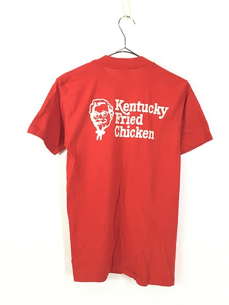 古着 80s USA製 Kentucky Fried Chicken ケンタッキー カーネル 両面 