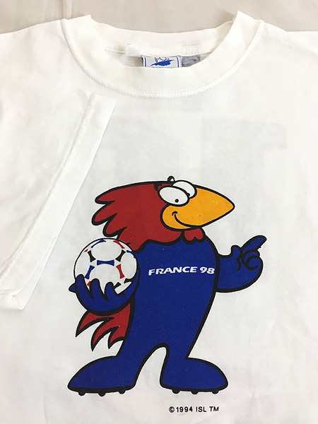 古着 90s France 98 サッカー ワールドカップ オフィシャル 両面