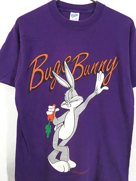 古着 90s USA製 LOONEY TUNES バックスバニー 人参 キメポーズ BIG