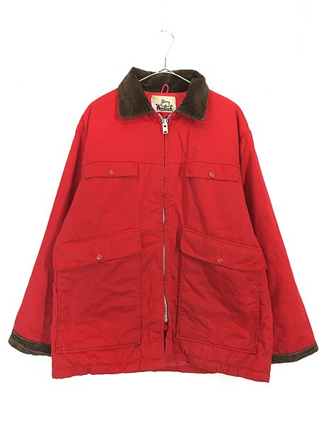 古着 70s WoolRich ハンティング 総柄 ライナー パデッド ナイロン