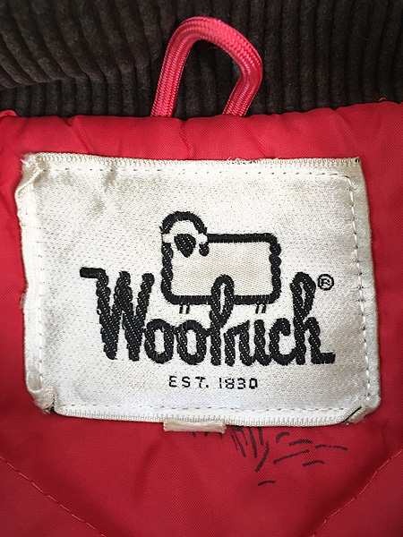 古着 70s WoolRich ハンティング 総柄 ライナー パデッド ナイロン