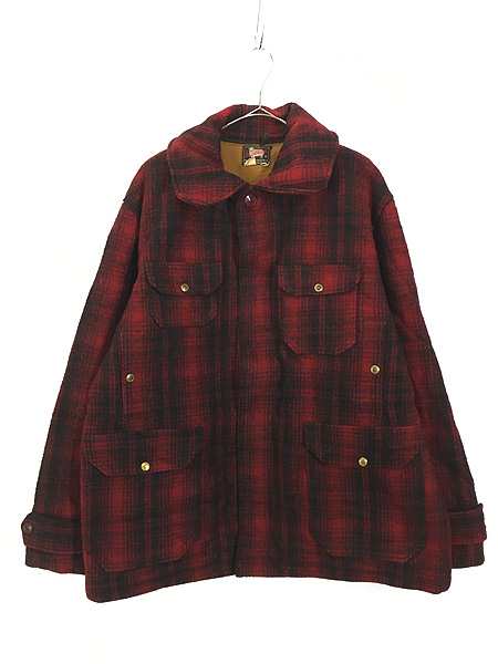 古着 70s WoolRich 名作 503 バッファロー チェック ヘビー ウール