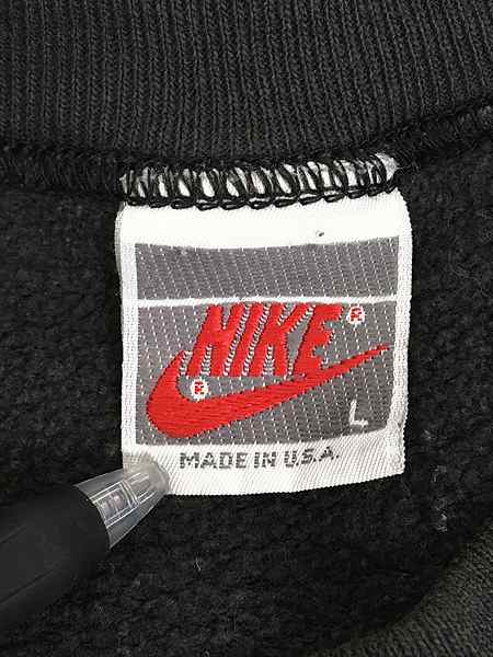 古着 90s USA製 NIKE カラフル グラフィック ロゴ スウェット トレーナー L 古着