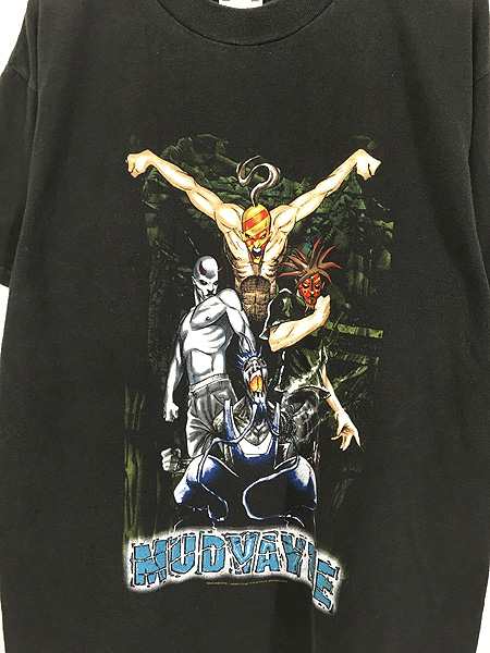 古着 00s MUDVAYNE マッドヴェイン ヘヴィ メタル ロック バンド Tシャツ L 古着｜au PAY マーケット