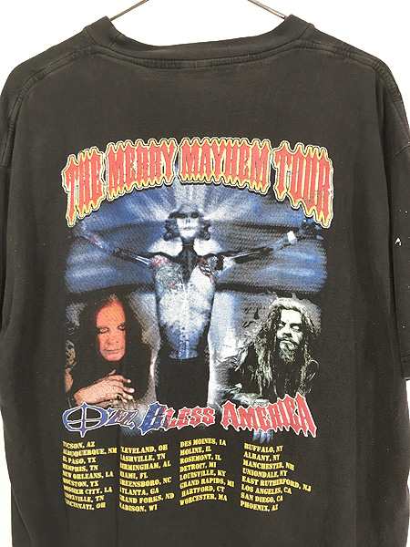 古着 00s Ozzy Osbourne & Rob Zombie 「The Merry Mayhem Tour