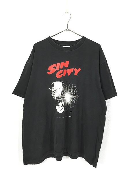 古着 90s USA製 SIN CITY シンシティ グラフィックノベル コミック ムービー Tシャツ XL 古着の通販は