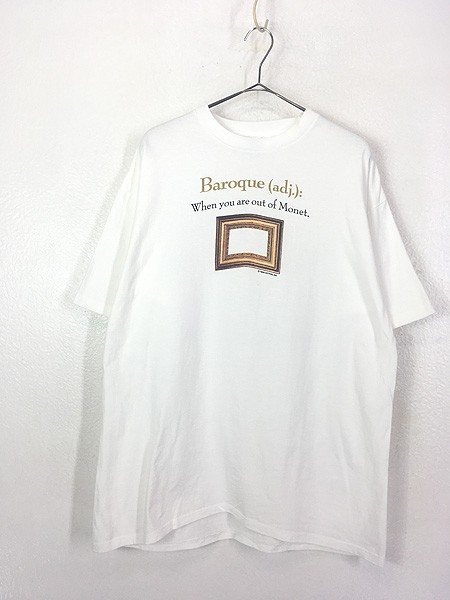 古着 90s USA製 Claude Monet 「Baroque」 バロック 印象派 アート T