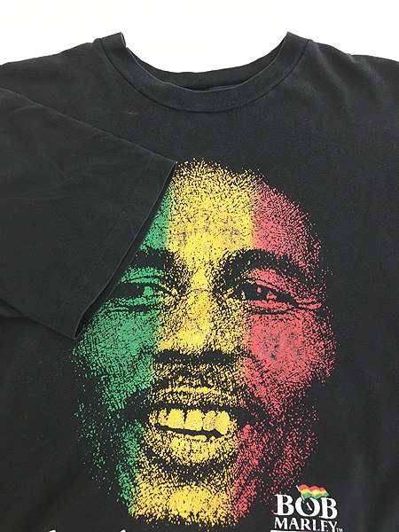 古着 90s BOB MARLEY × TUFF GONG Records ラスタ アート ロック