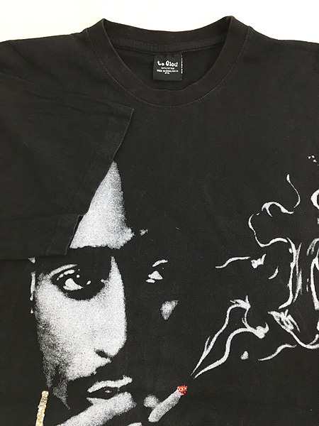 メンズ2PAC ラインストーン フォト プリント Tシャツ Usa製 2XL 90s