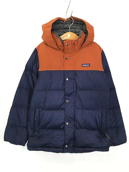 キッズ 古着 18s Patagonia 「Boys Bivy Down Vest」 バイカラー ビビー グース ダウン ジャケット L 12歳位 古着