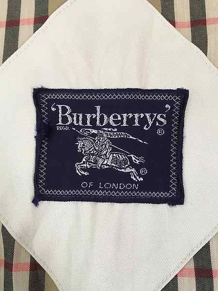 レディース 古着 90s Burberry 裏地 チェック ダブル ブレスト トレンチ コート ロング丈 L位 古着