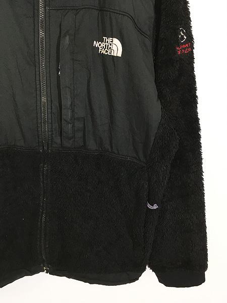 レディース 古着 TNF The NorthFace 「SUMMIT SERIES」 高機能 POLARTEC  パイル フリース ジャケット 黒 L 古着