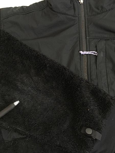 レディース 古着 TNF The NorthFace 「SUMMIT SERIES」 高機能 POLARTEC  パイル フリース ジャケット 黒 L 古着