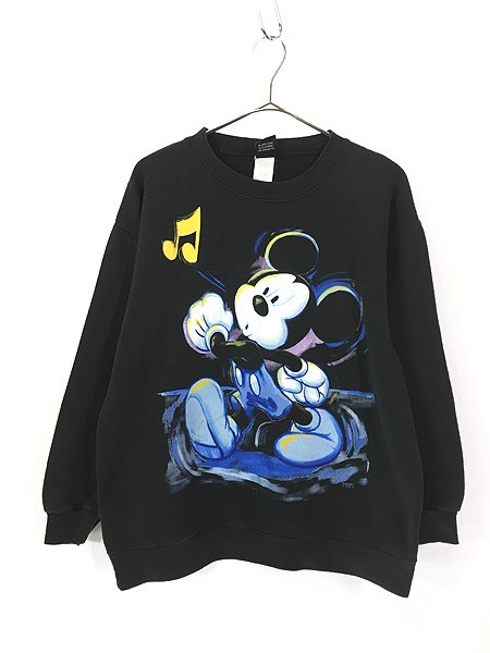 レディース 古着 90s USA製 Disney Mickey ダンス ミッキー イラスト風