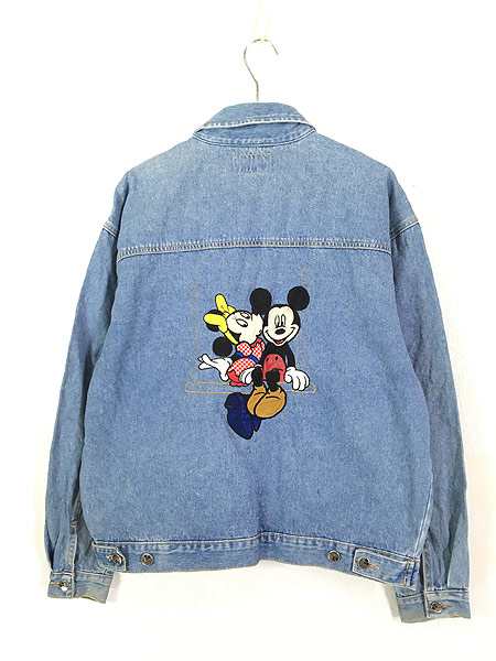 古着 90s Disney Mickey ミッキー ミニー ブランコ デニム ジャケット