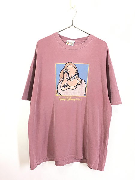 古着 90s Disney 白雪姫 7人の小人 Grumpy おこりんぼ Tシャツ XL位