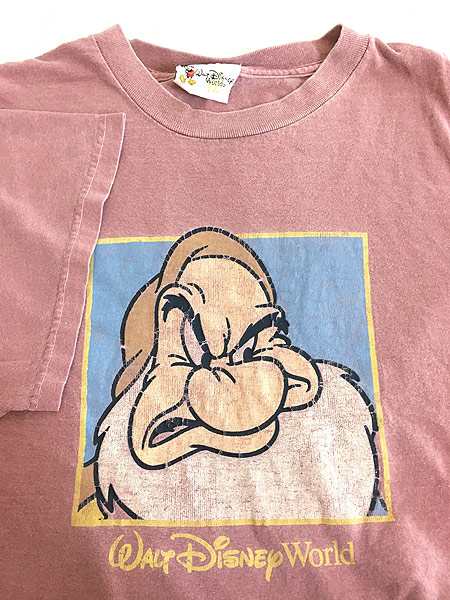 古着 90s Disney 白雪姫 7人の小人 Grumpy おこりんぼ Tシャツ XL位 古着｜au PAY マーケット