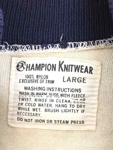 古着 60s Champion Knitwear 「GREST WOOD」 ハーフジップ