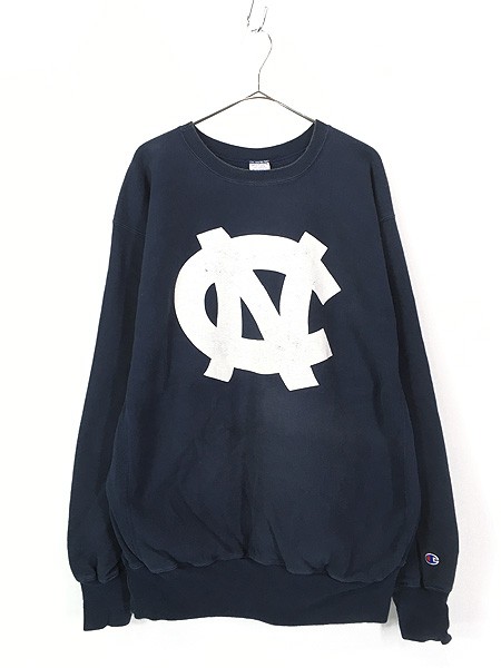 古着 90s Champion Reverse Weave 「North Carolina」 BIG プリント