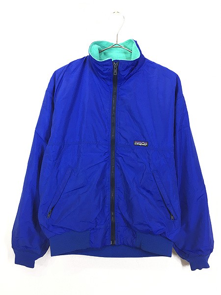 古着 90s USA製 Patagonia 裏地フリース シェルド シンチラ シェル ジャケット S 古着