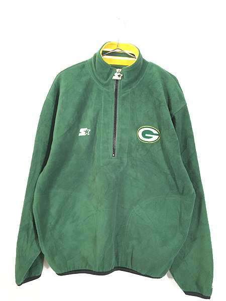 古着 NFL Green Bay Packers パッカーズ ハーフジップ フリース