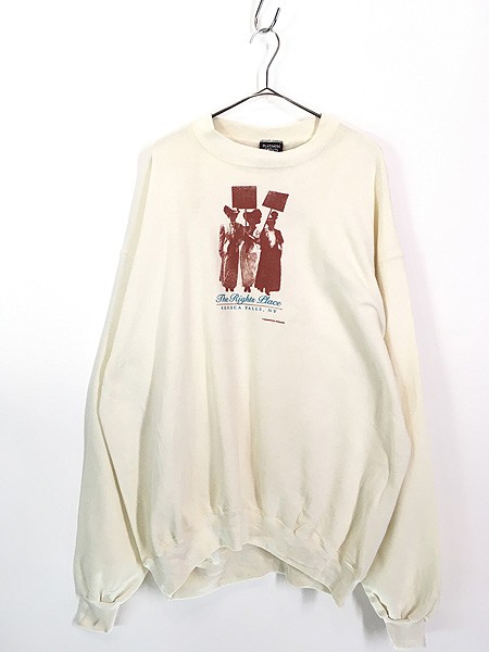 「Deadstock」 古着 90s USA製 The Rights Place 貴婦人 アート スウェット トレーナー 3XL