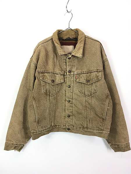 古着 90s USA製 Levi's 70617-4826 ネイティブ ブランケット ブラウン