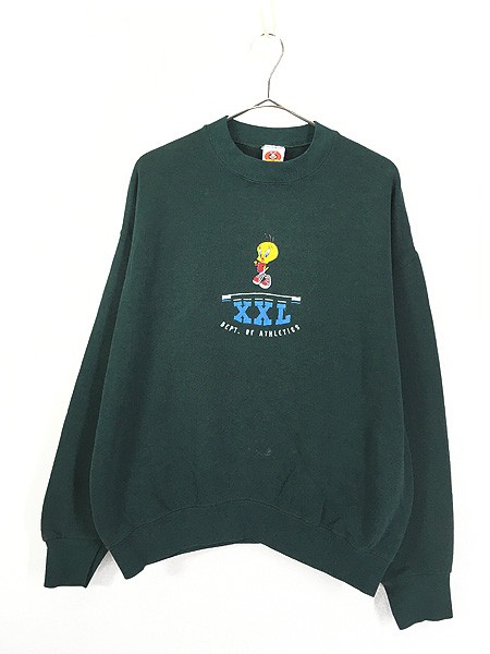 古着 90s USA製 LOONEY TUNES トゥイーティー ワッペン キャラクター 