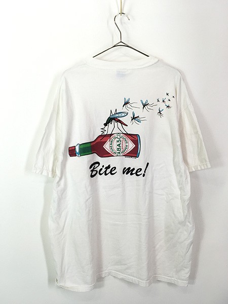 古着 90s TABASCO タバスコ 蚊 モスキート 「Bite Me!」 企業 Tシャツ XL 古着の通販はau PAY マーケット -  古着屋ドラセナ | au PAY マーケット－通販サイト