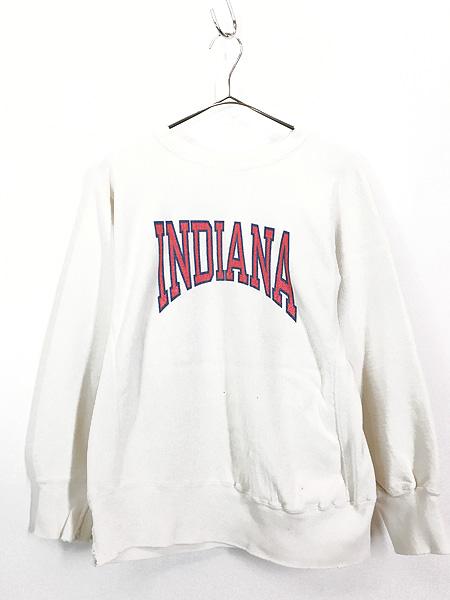 古着 80s USA製 Champion Reverse Weave 「INDIANA」 染込み リバース スウェット L 古着の通販は