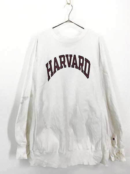 古着 80s USA製 Champion Reverse Weave 人気 「HARVARD」 染込み リバース スウェット XXL 古着