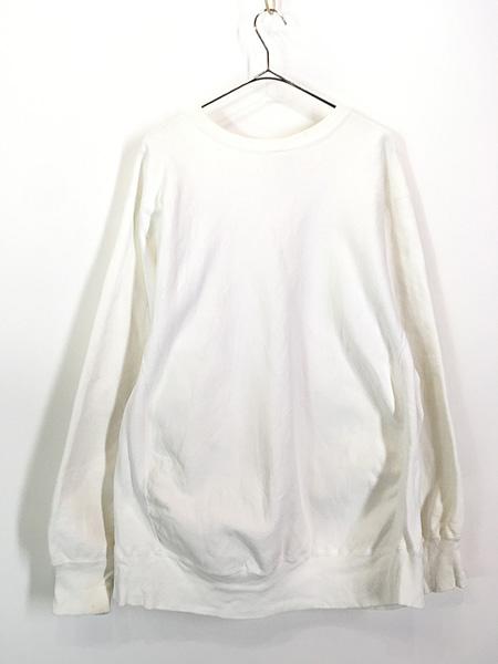 Champion / 80s/WEST VIRGINIA/Reverse Weave/M/コットン/ホワイト 古着 80s USA製 Champion Reverse Weave 「WEST VIRGINIA」 染込み