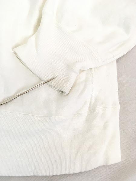 Champion / 80s/WEST VIRGINIA/Reverse Weave/M/コットン/ホワイト 古着 80s USA製 Champion Reverse Weave 「WEST VIRGINIA」 染込み