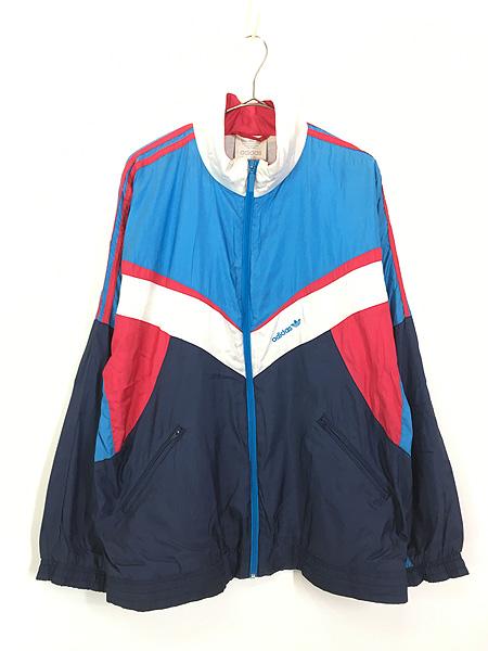 古着 90s adidas 裏地 天竺 シルクタッチ クレイジー ナイロン ジャケット M 古着の通販は 7,590円