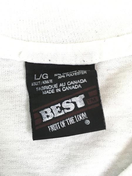 古着 80s Canada製 Tim Houtons ティム 企業 マスコット Tシャツ L 古着の通販は