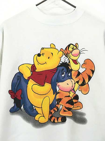 古着 90s USA製 Disney Pooh クマのプーさん ティガー イーヨ 仲良し